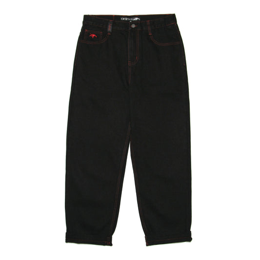 HEAVIES X ANIMAL - STRAIGHT JEANS V2 BLACK/RED