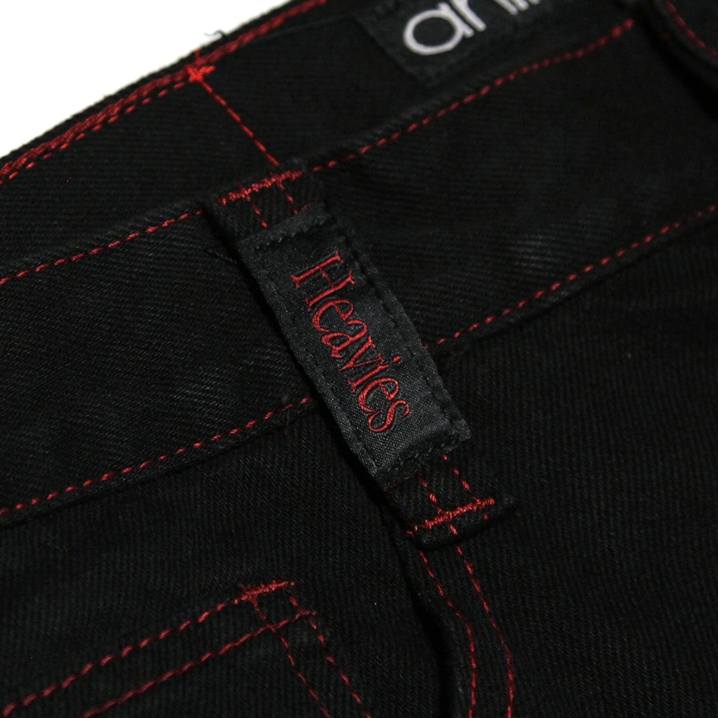 HEAVIES X ANIMAL - STRAIGHT JEANS V2 BLACK/RED