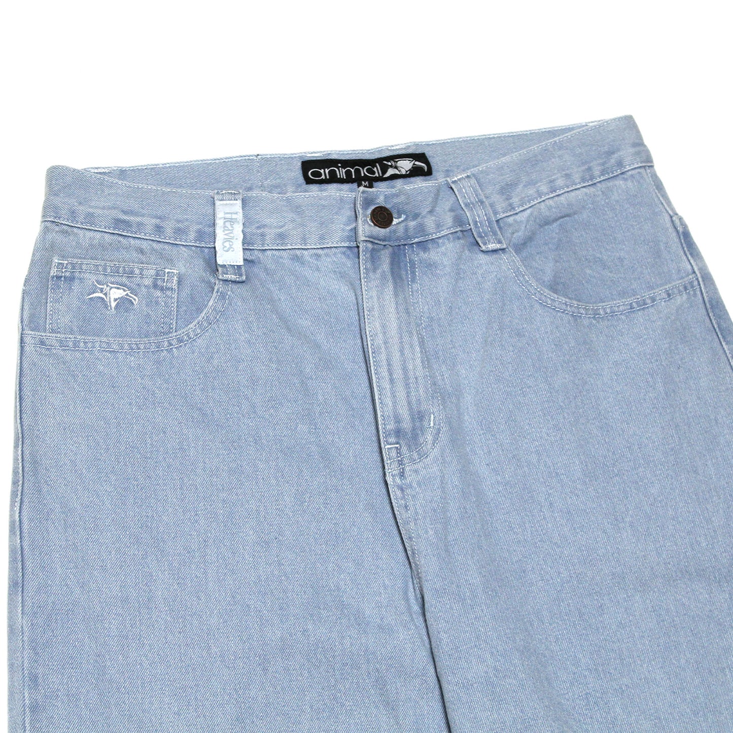 HEAVIES X ANIMAL - STRAIGHT JEANS V2 LIGHT BLUE