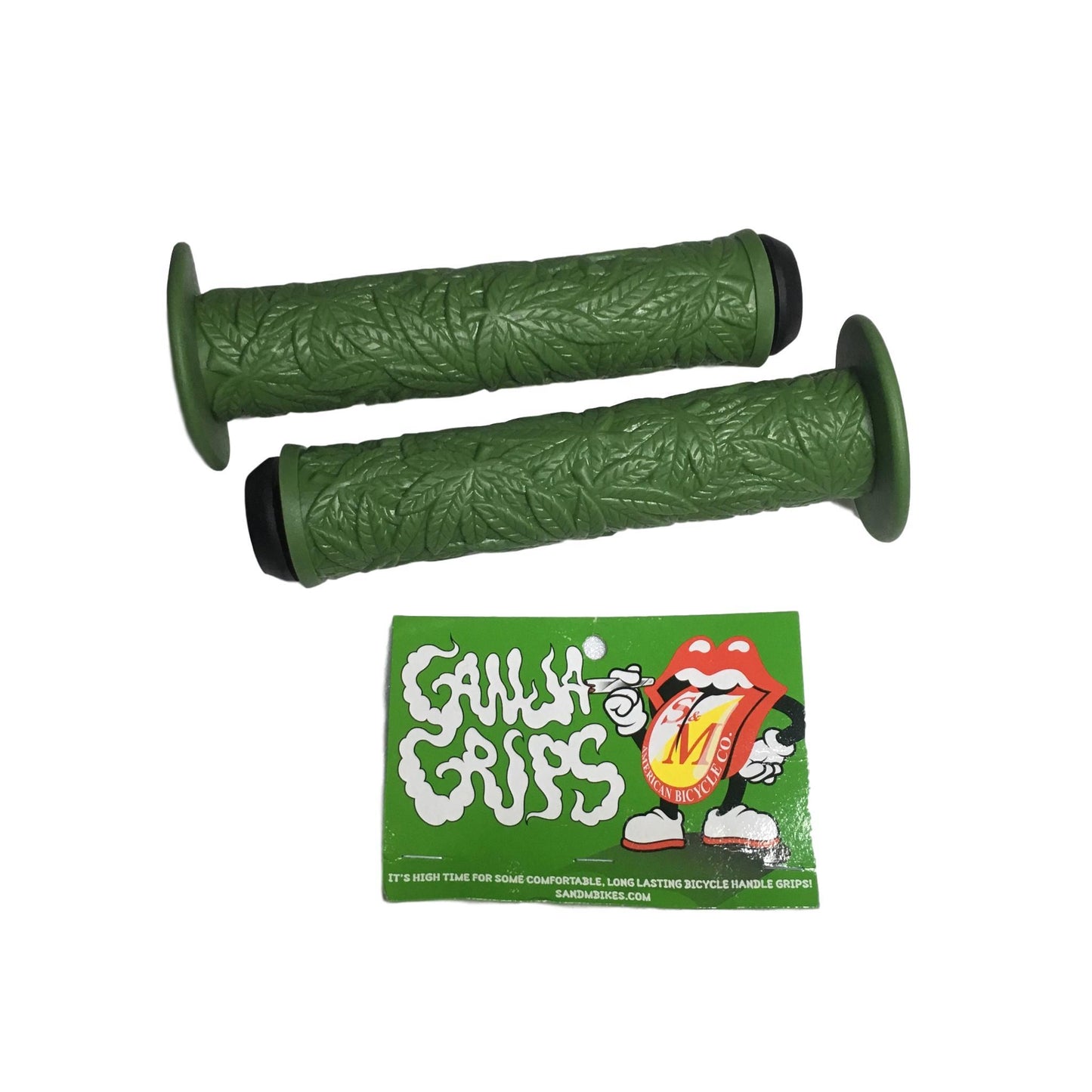 S&M - "GANJA" GRIPS 麻葉 握把套