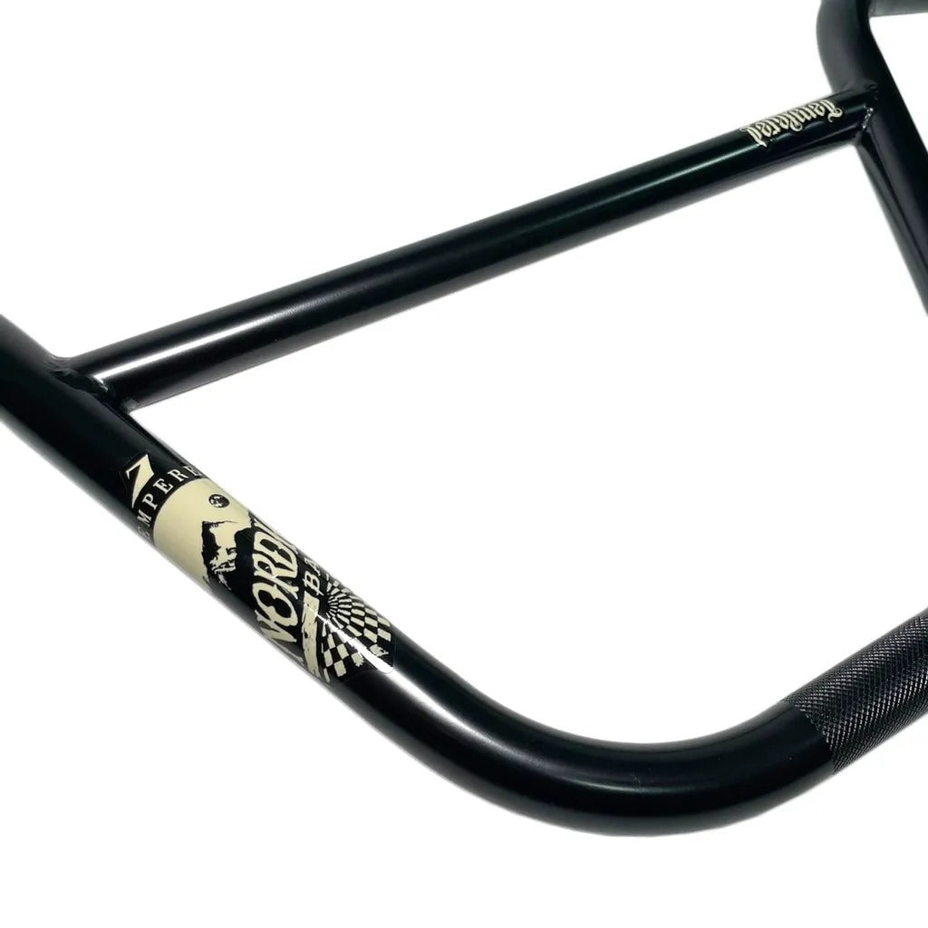 TEMPERED - NORDIC BARS 9.66" BLACK/ CHROME