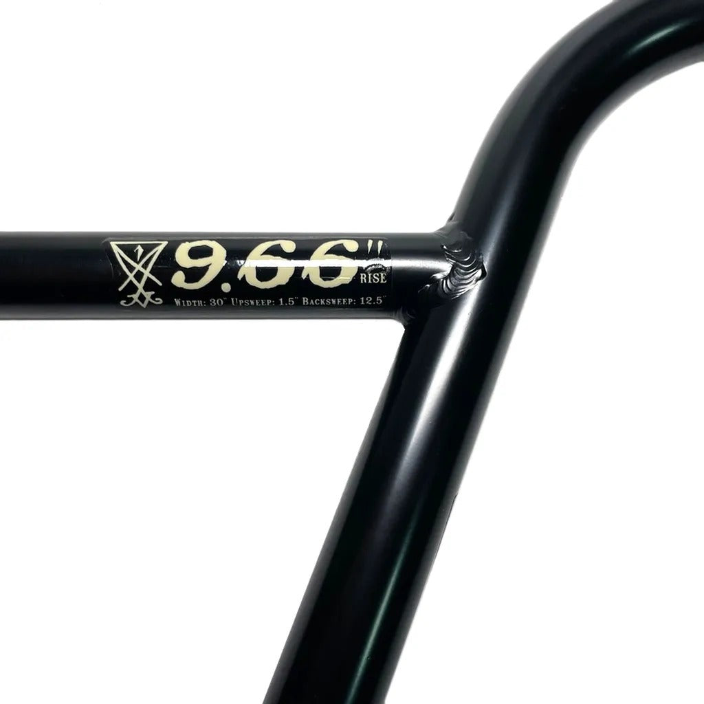 TEMPERED - NORDIC BARS 9.66" BLACK/ CHROME