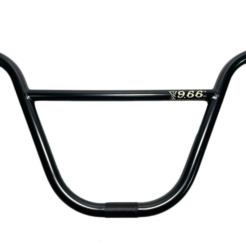 TEMPERED - NORDIC BARS 9.66" BLACK/ CHROME