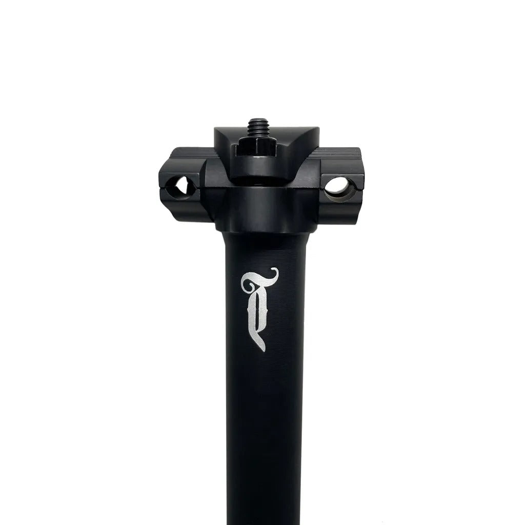 TEMPERED - T LOGO RAIL SEAT POST 320MM