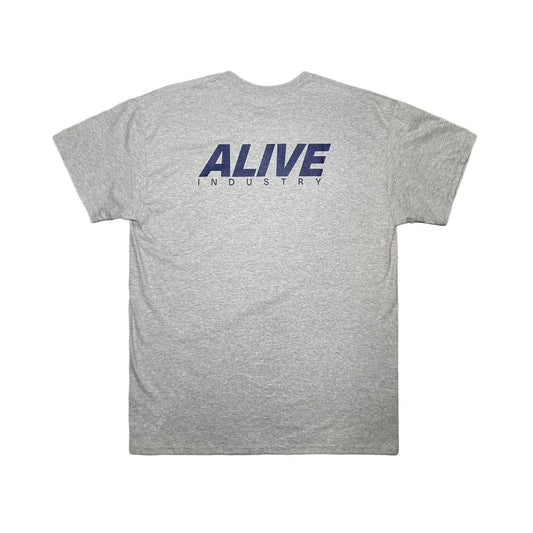 ALIVE INDUSTRY - 22' LOGO TEE GREY