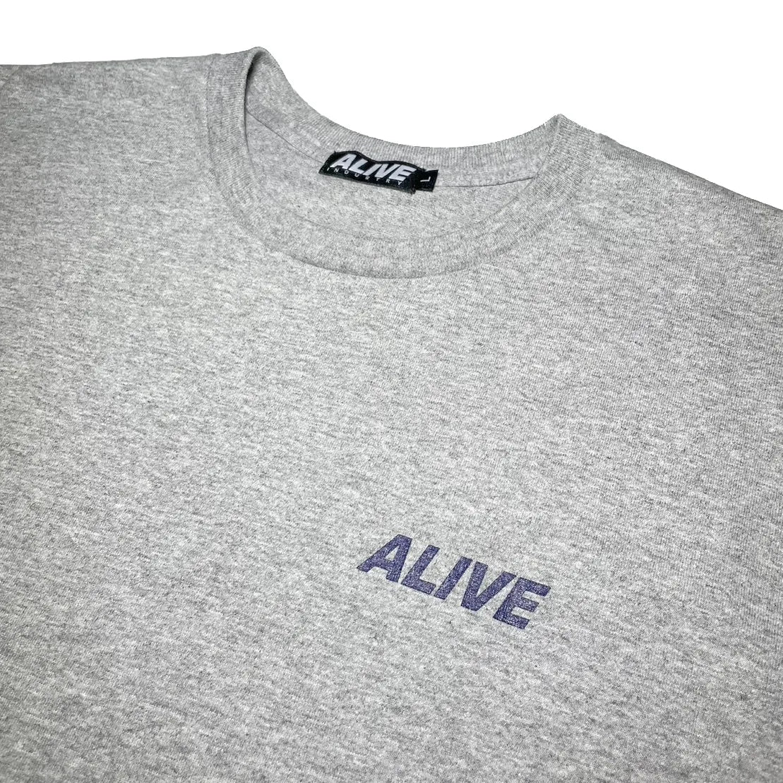 ALIVE INDUSTRY - 22' LOGO TEE GREY