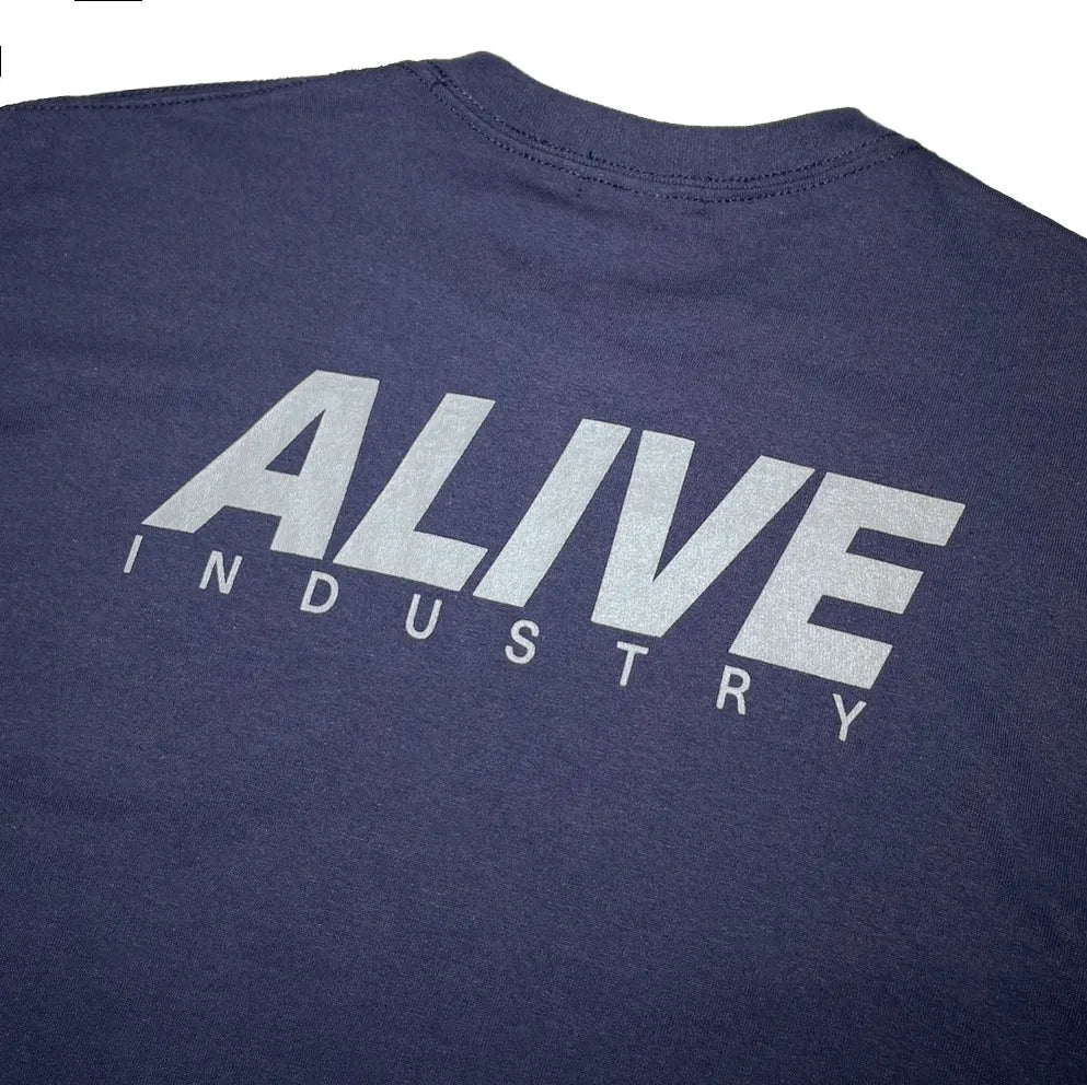 ALIVE INDUSTRY - 22' LOGO TEE NAVY