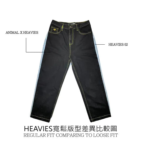 HEAVIES X ANIMAL - STRAIGHT JEANS BROWN