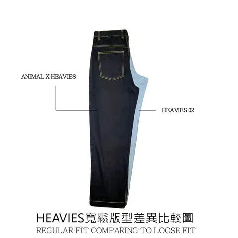 HEAVIES X ANIMAL - STRAIGHT JEANS BROWN