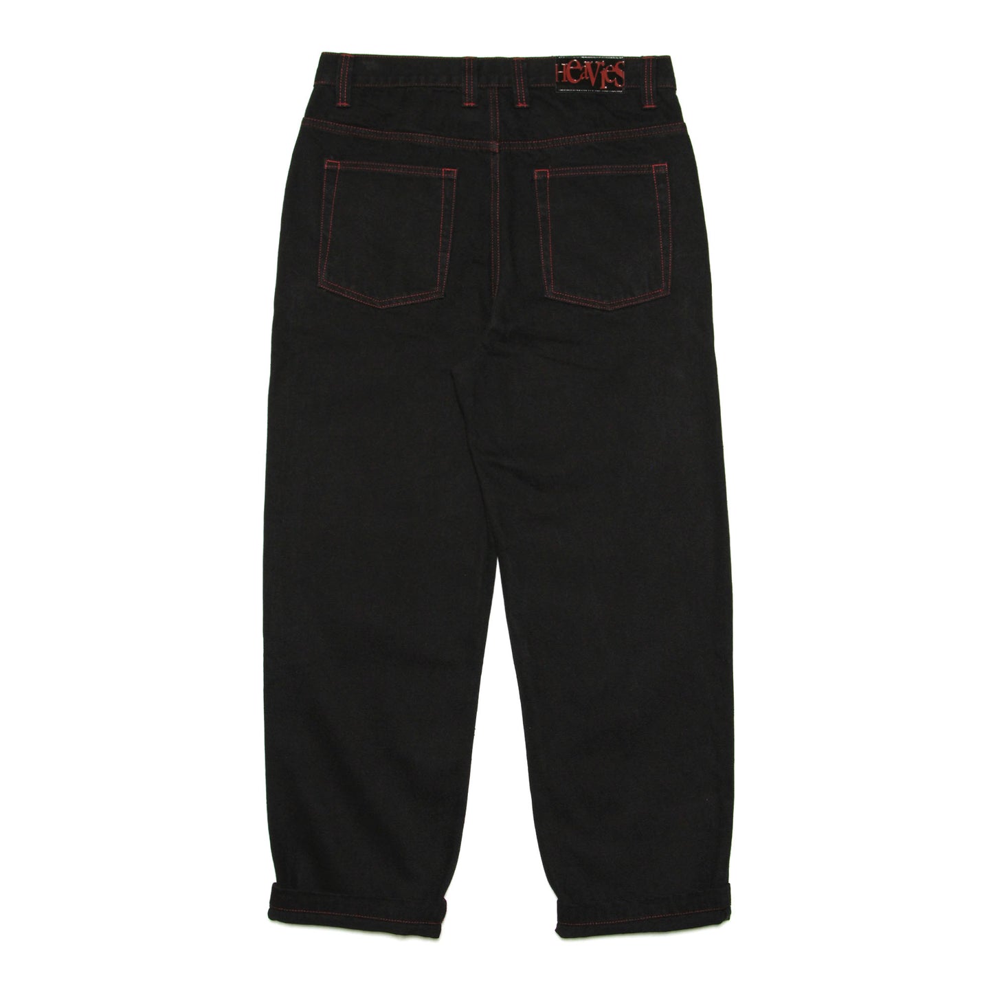 HEAVIES X ANIMAL - STRAIGHT JEANS V2 BLACK/RED