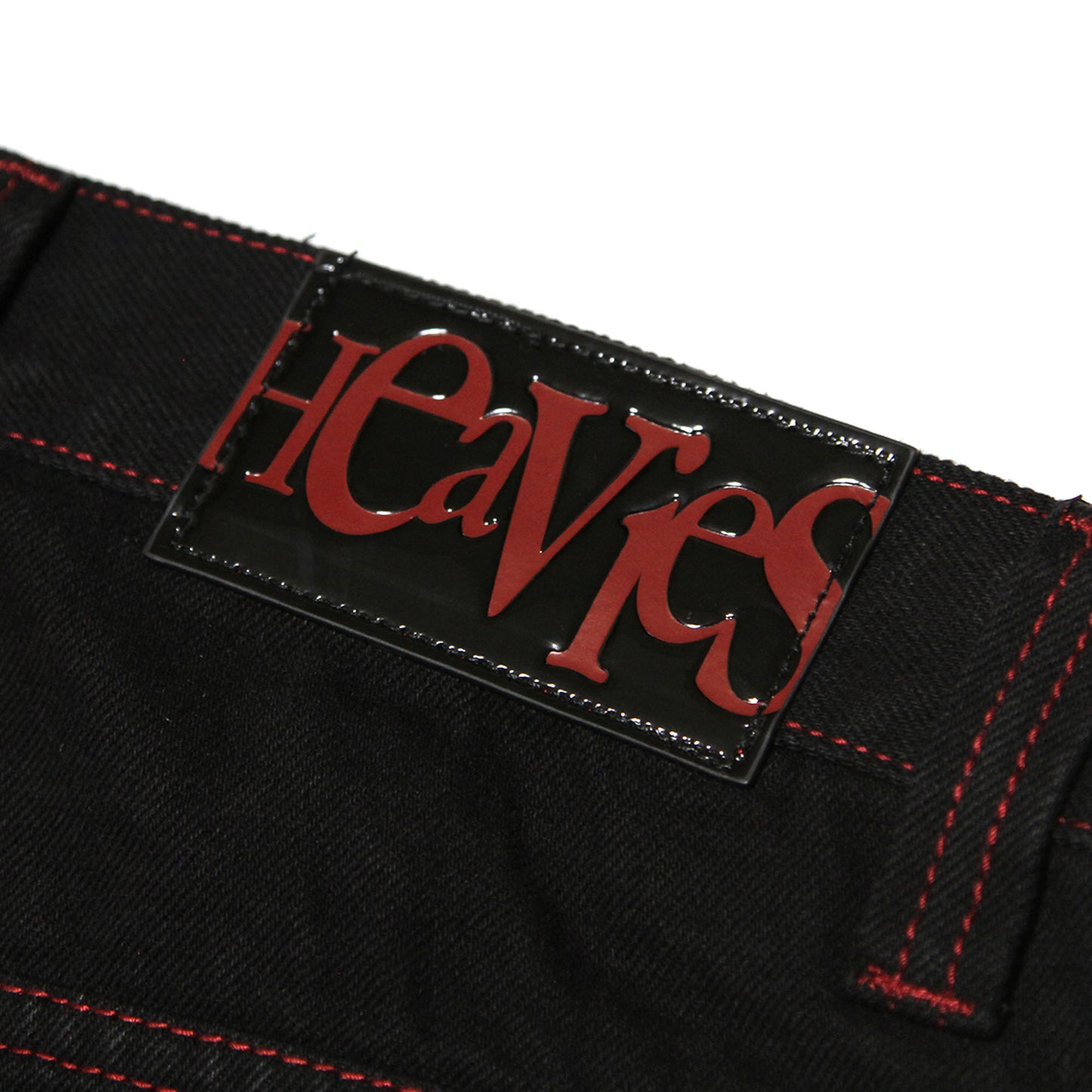 HEAVIES X ANIMAL - STRAIGHT JEANS V2 BLACK/RED