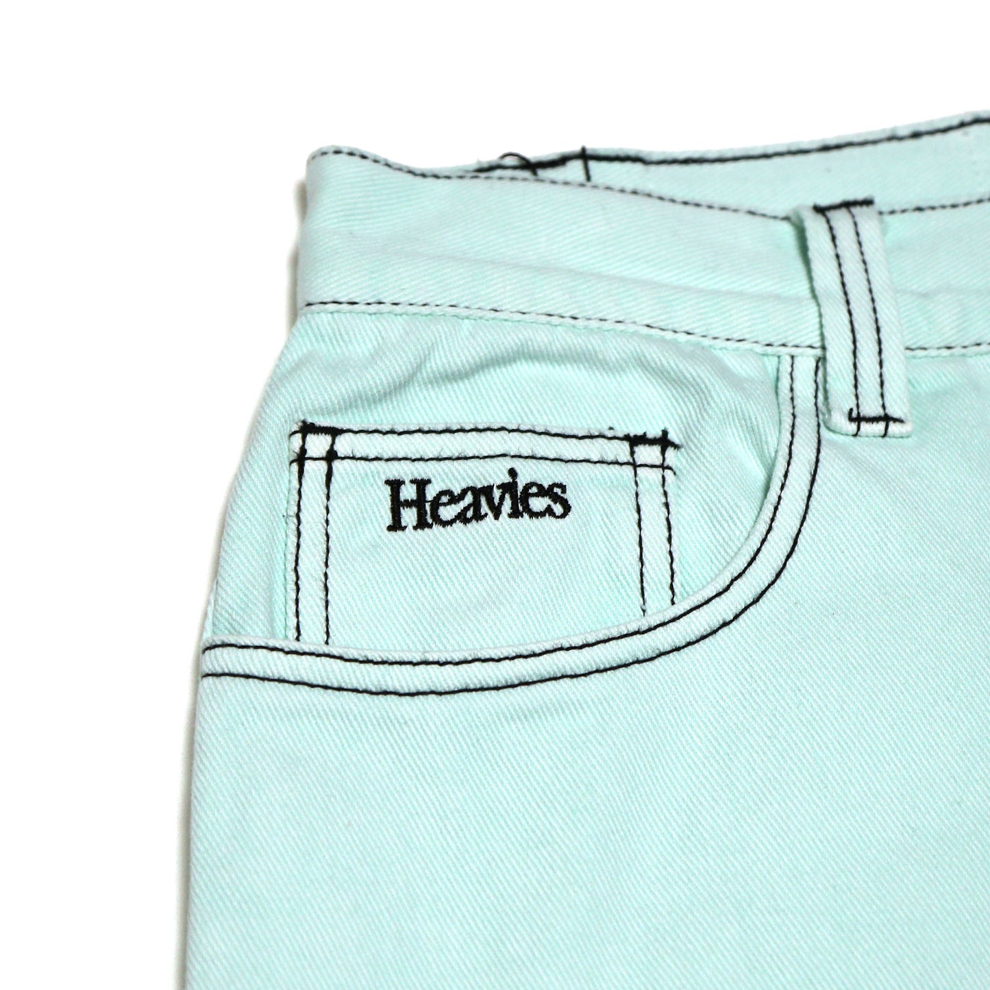 HEAVIES JEANS MINT WHITE