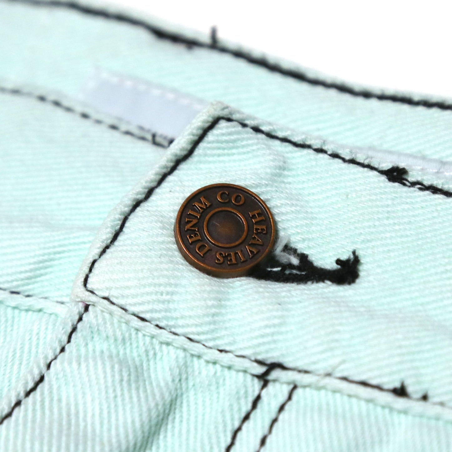 HEAVIES JEANS MINT WHITE