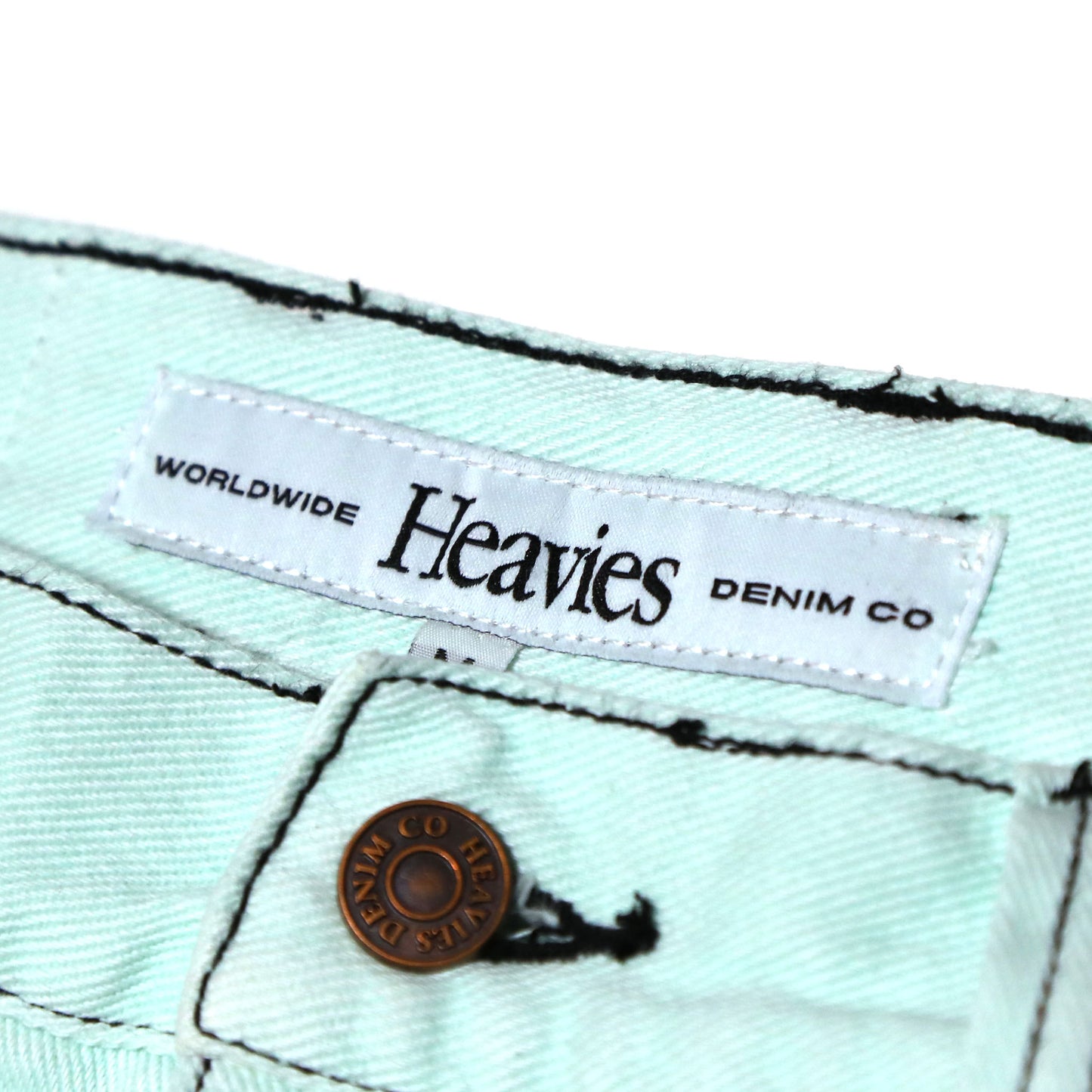 HEAVIES JEANS MINT WHITE