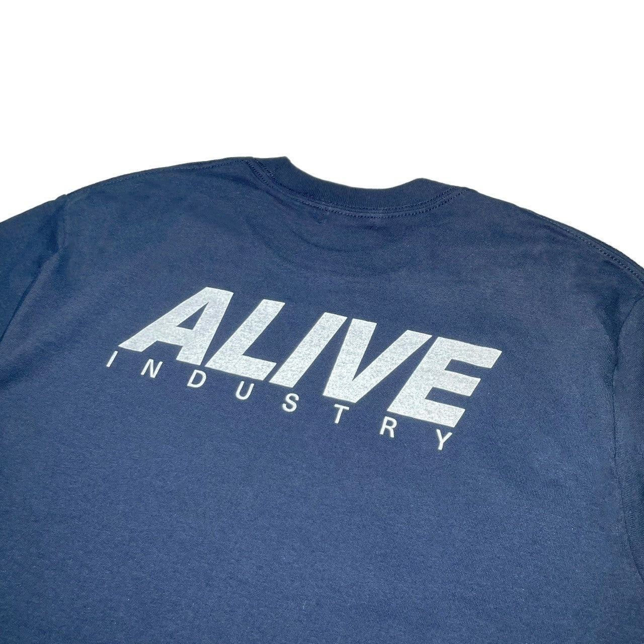 ALIVE INDUSTRY - 22' LOGO L/S TEE NAVY