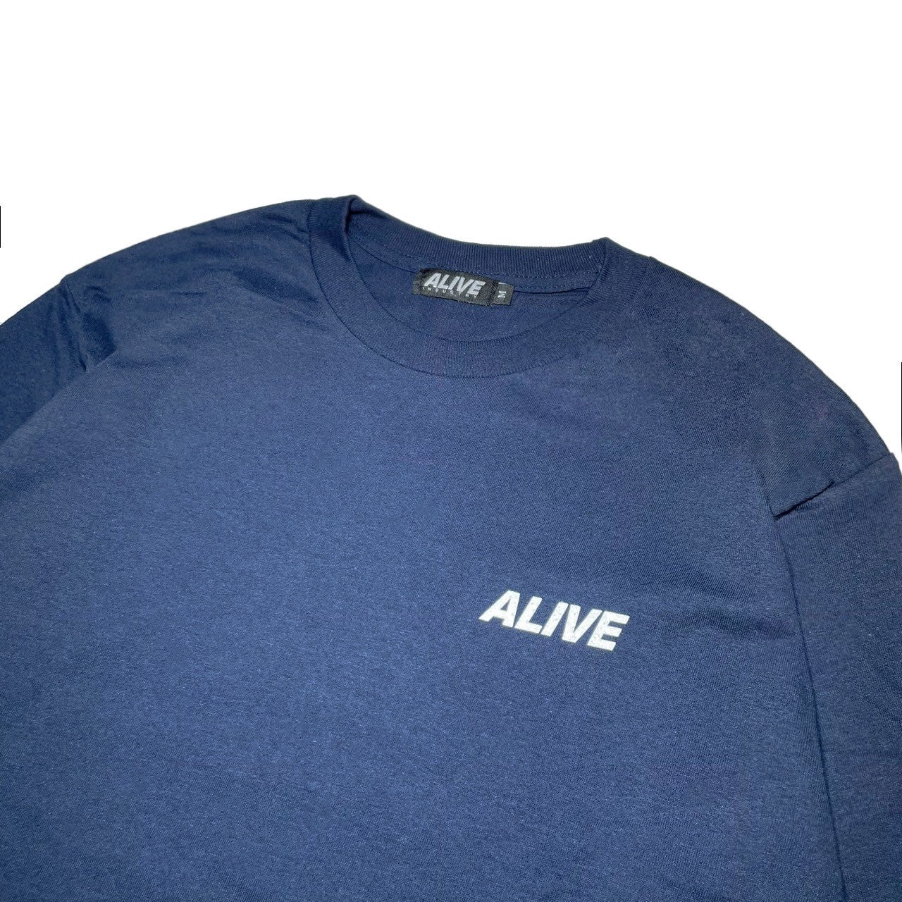 ALIVE INDUSTRY - 22' LOGO L/S TEE NAVY