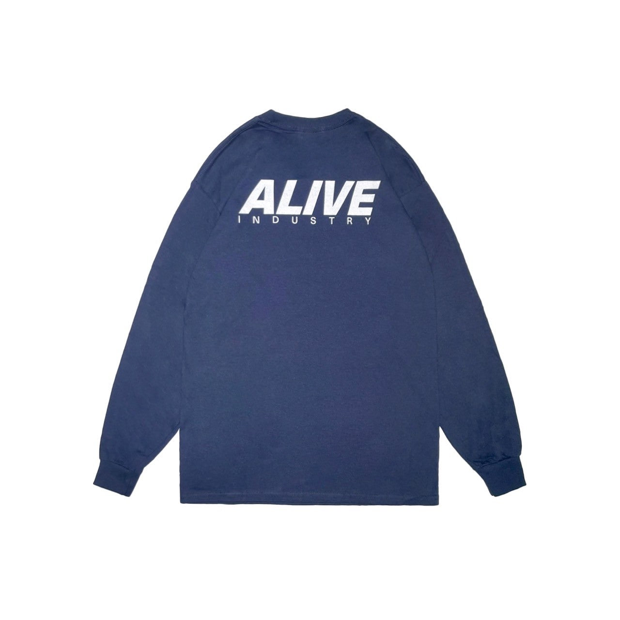 ALIVE INDUSTRY - 22' LOGO L/S TEE NAVY