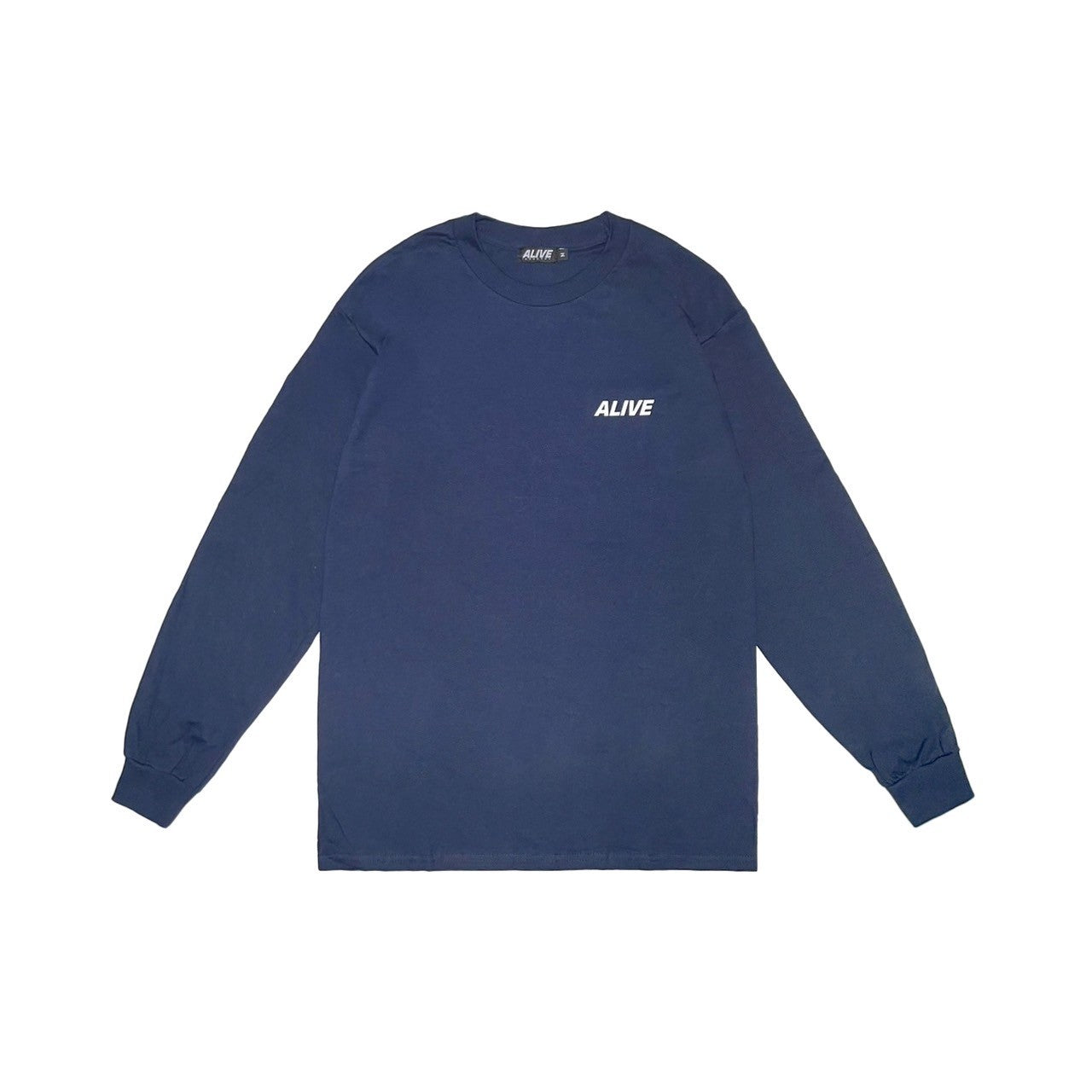 ALIVE INDUSTRY - 22' LOGO L/S TEE NAVY