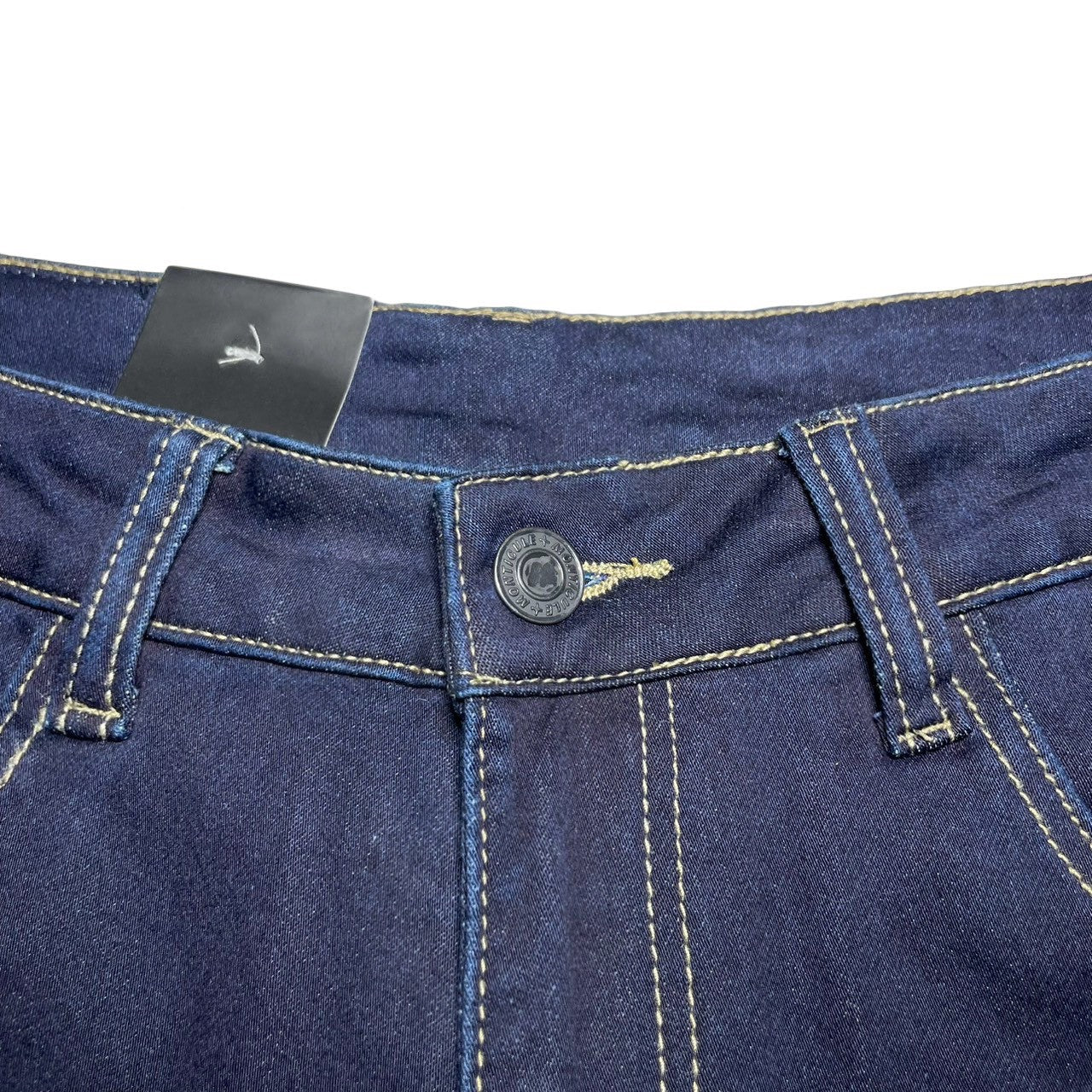 MONTICULE - GHOST JEAN SHORTS BLUE