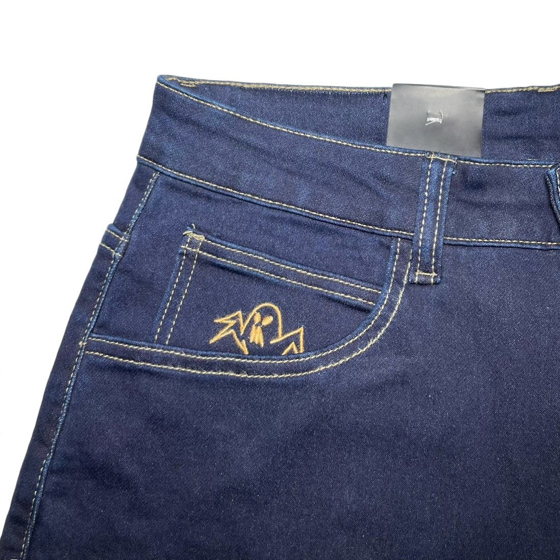 MONTICULE - GHOST JEAN SHORTS BLUE