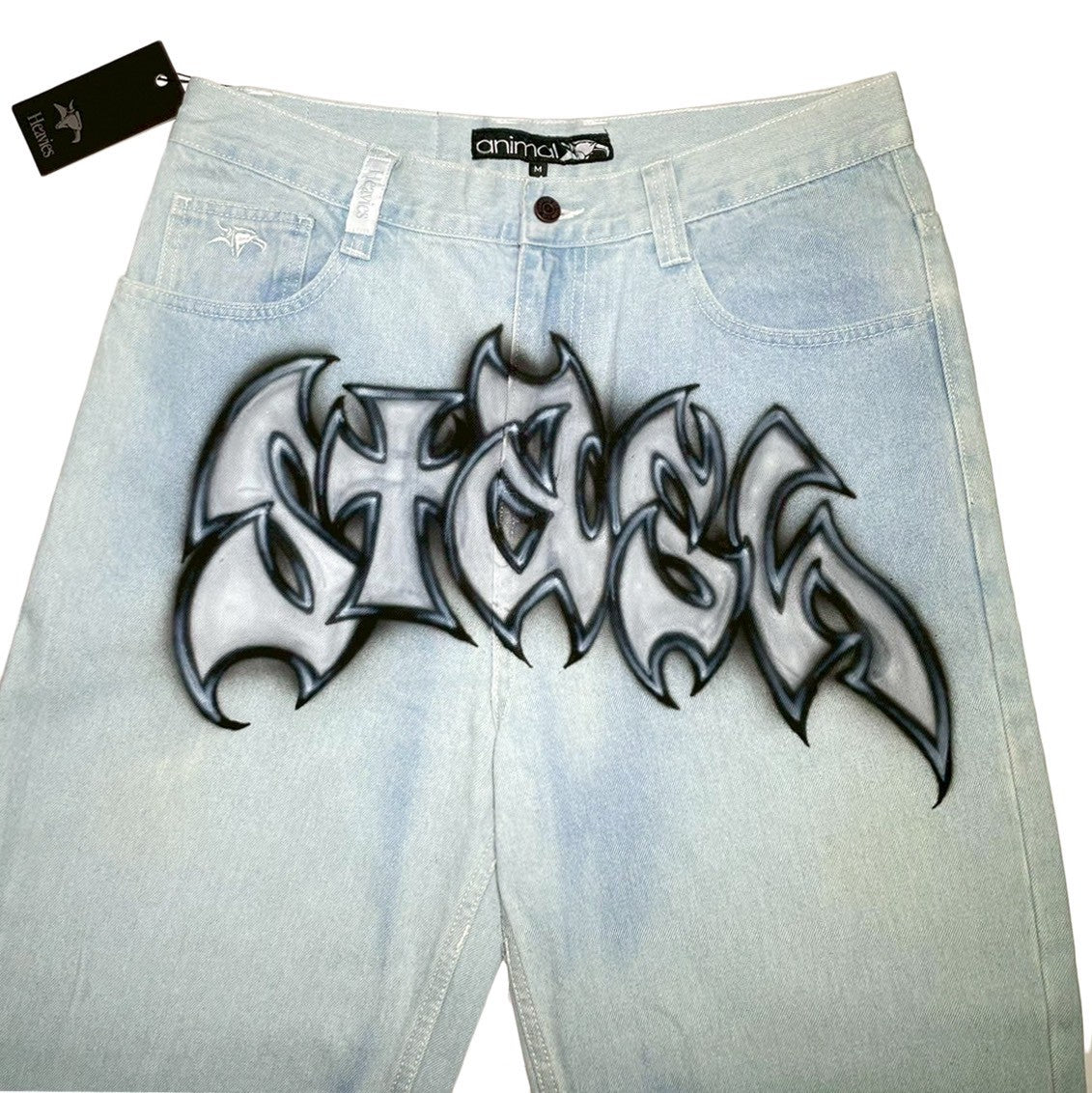 STASH X MADDOG 2025 COLLAB - HEAVIES X ANIMAL V2 JEANS 1 OF 1 + T-SHIRT COMBO