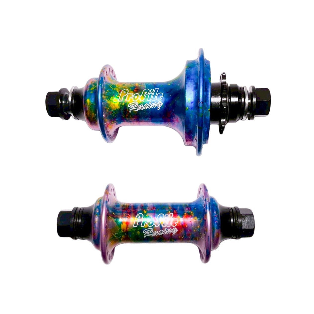 PROFILE RACING - ELITE CASSETTE HUB SET GALAXY RUST 3/8"FEMALE AXLE