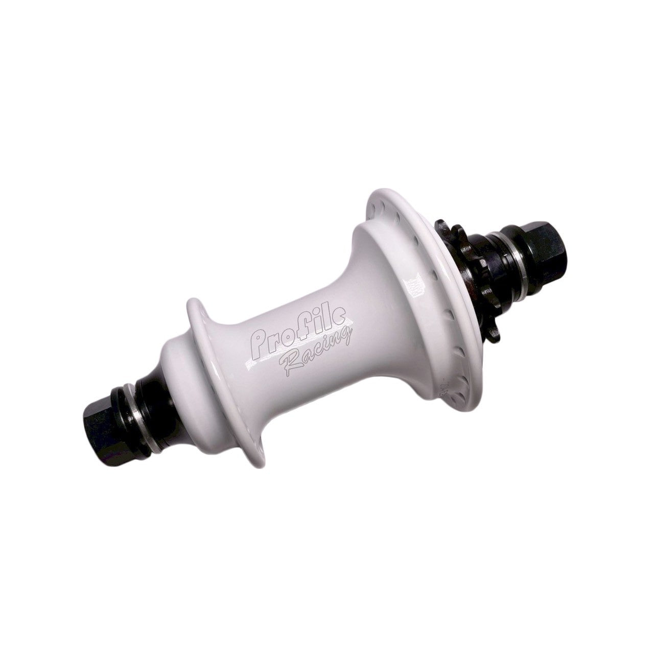 PROFILE RACING - ELITE CASSETTE HUB SET 3/8" FEMALE AXLE WHITE