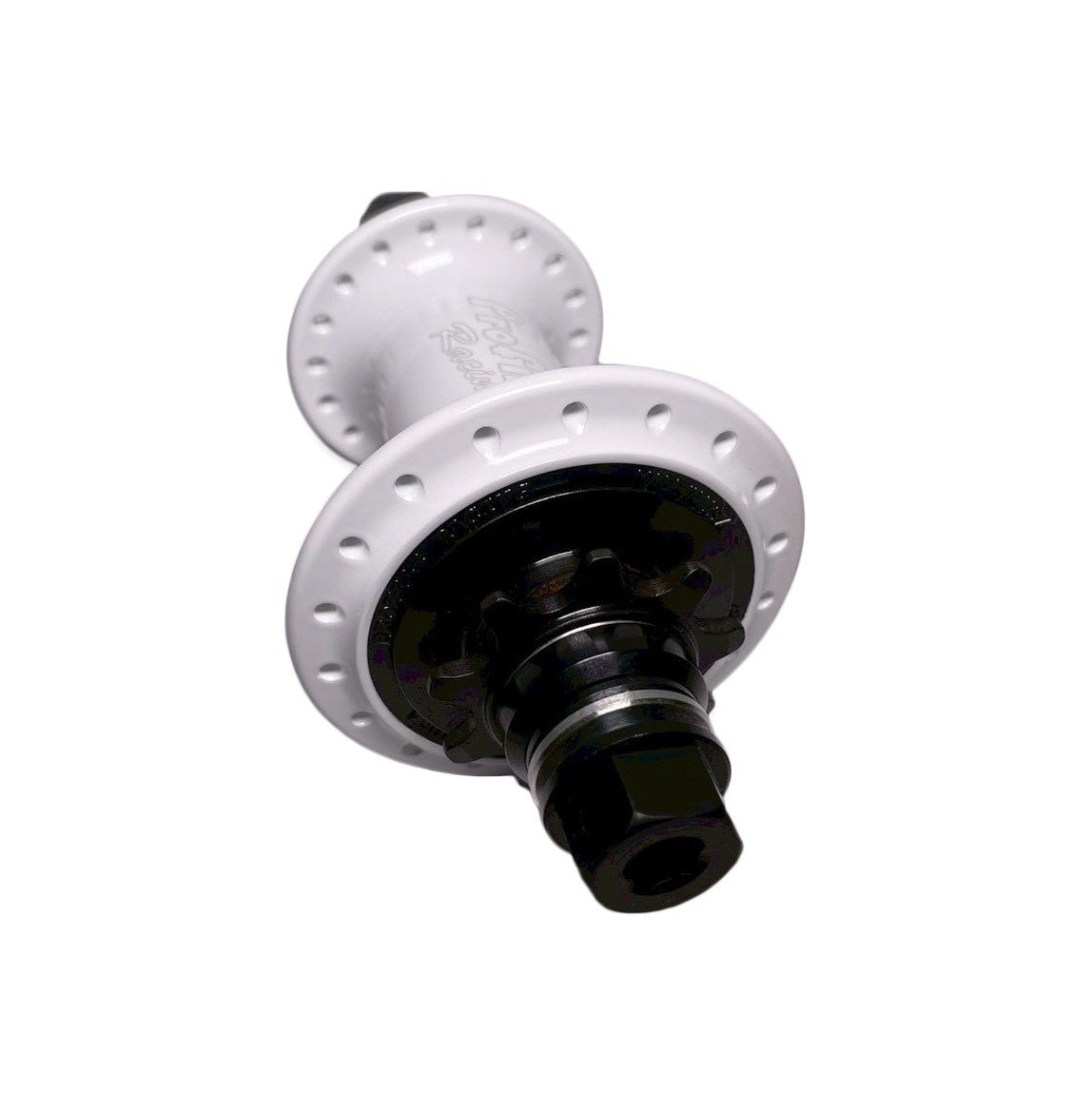 PROFILE RACING - ELITE CASSETTE HUB SET 3/8" FEMALE AXLE WHITE
