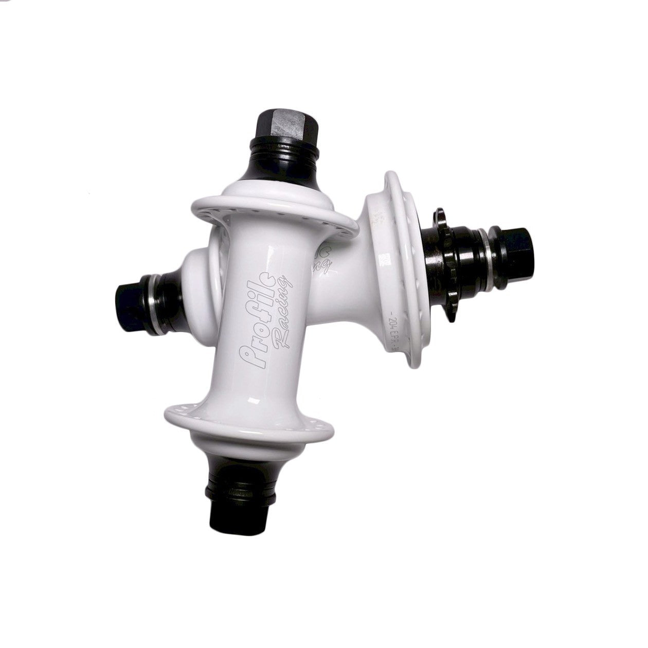 PROFILE RACING - ELITE CASSETTE HUB SET 3/8" FEMALE AXLE WHITE