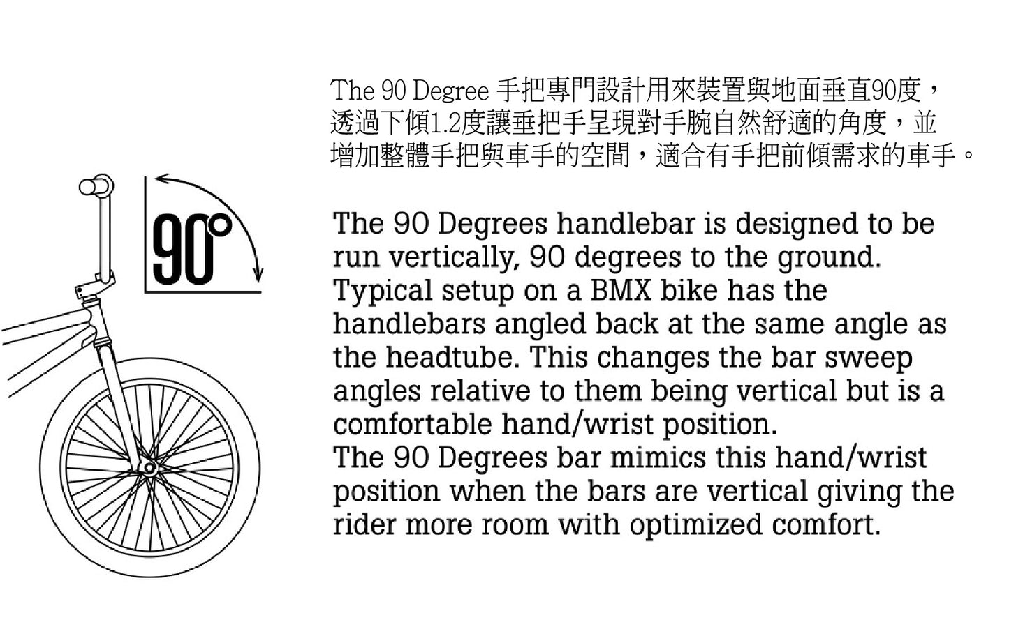 MERRITT - 90 DEGREE BAR 9"