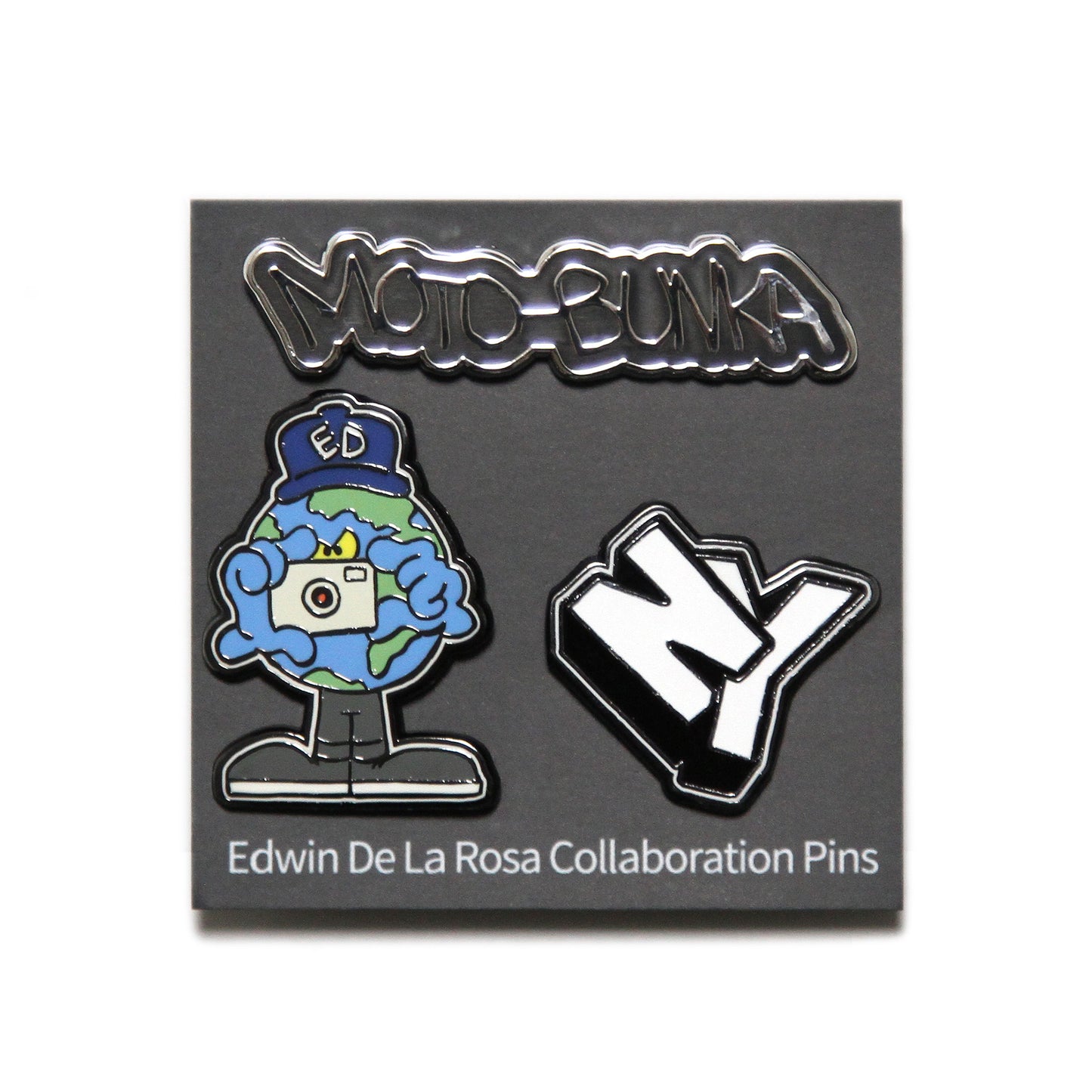 MOTOBUNKA X EDWIN DE LA ROSA - PIN BADGE SET