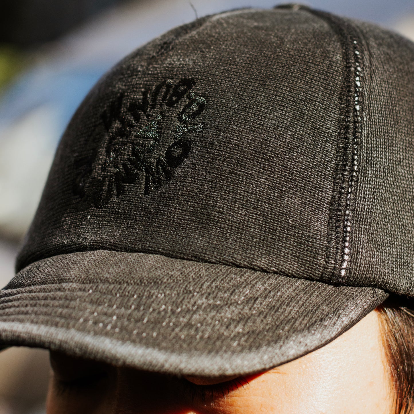 MOTOBUNKA - FLOW SWEAT HAT WASHED BLACK
