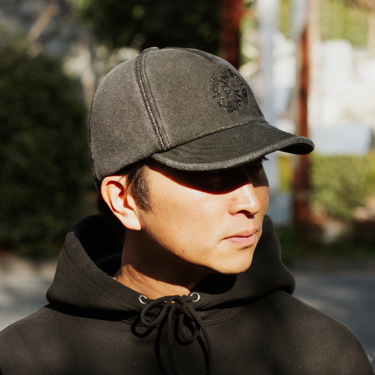 MOTOBUNKA - FLOW SWEAT HAT WASHED BLACK