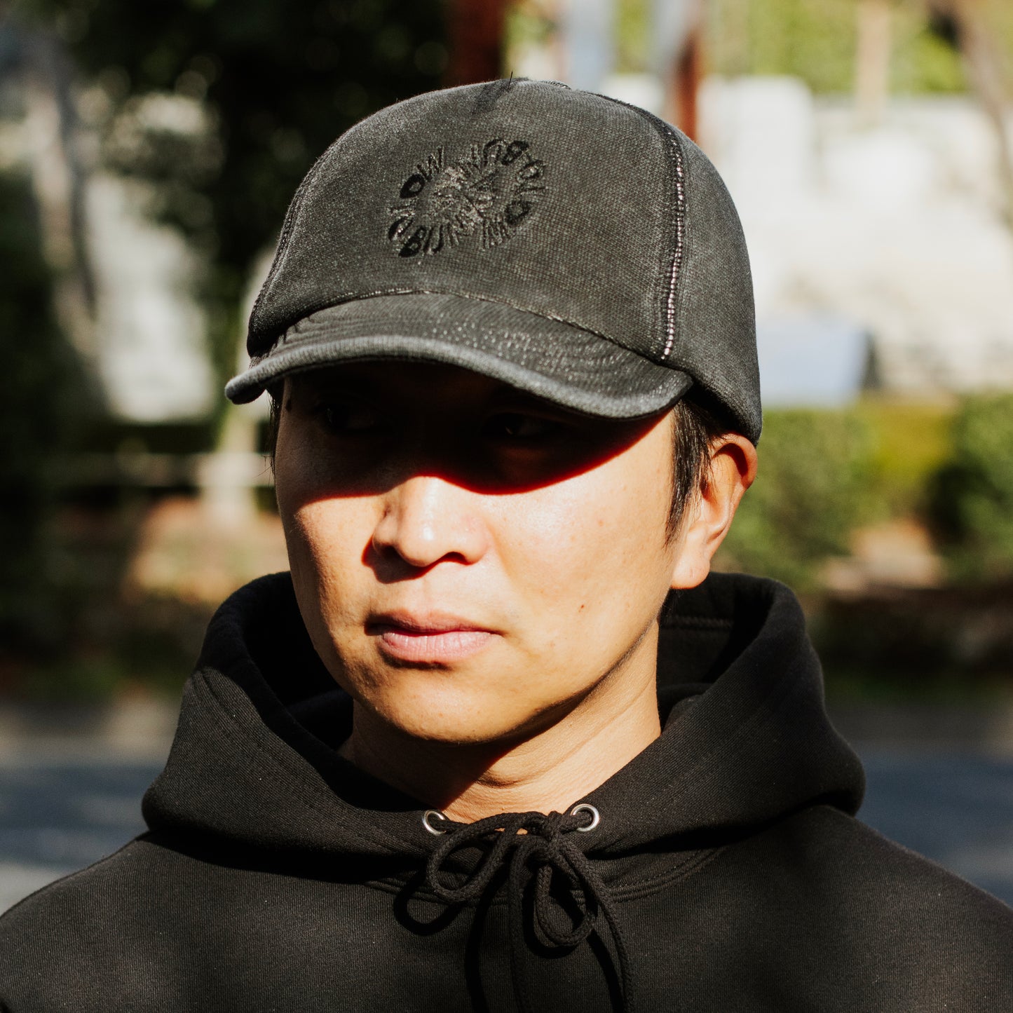 MOTOBUNKA - FLOW SWEAT HAT WASHED BLACK