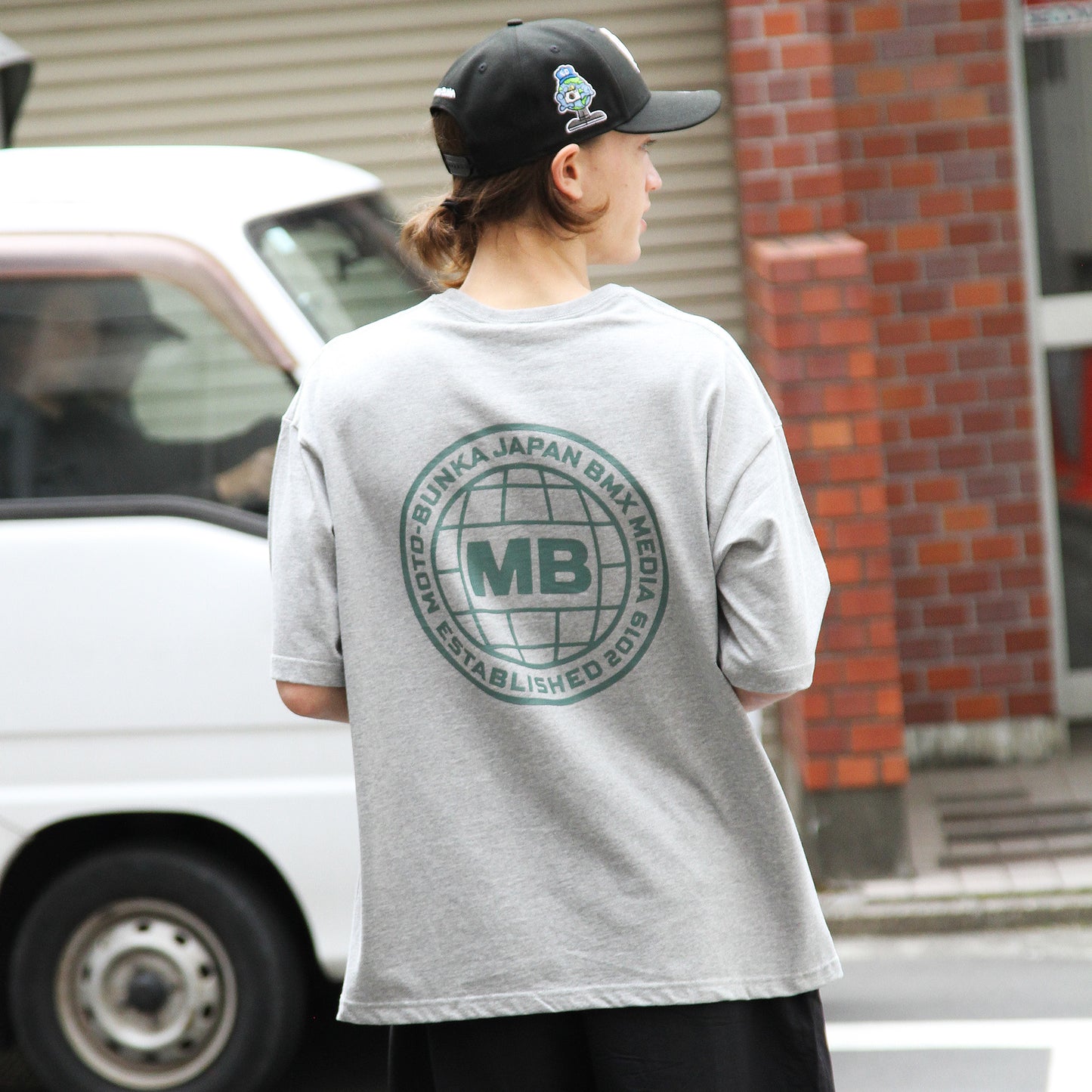 MOTOBUNKA - JBM TEE GREY/ MIST GREEN