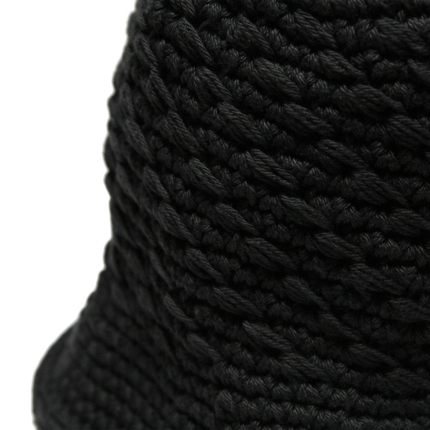 MOTOBUNKA - KNIT CROCHET HAT BLACK