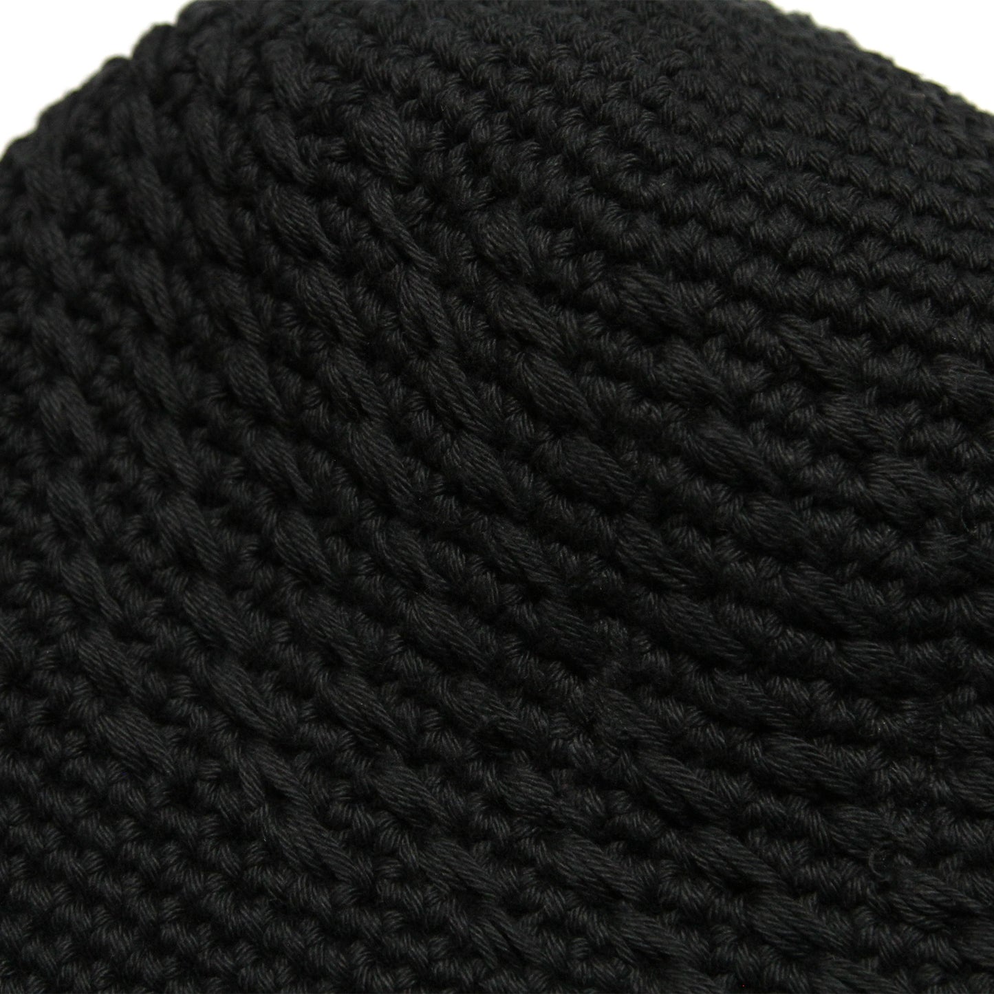 MOTOBUNKA - KNIT CROCHET HAT BLACK