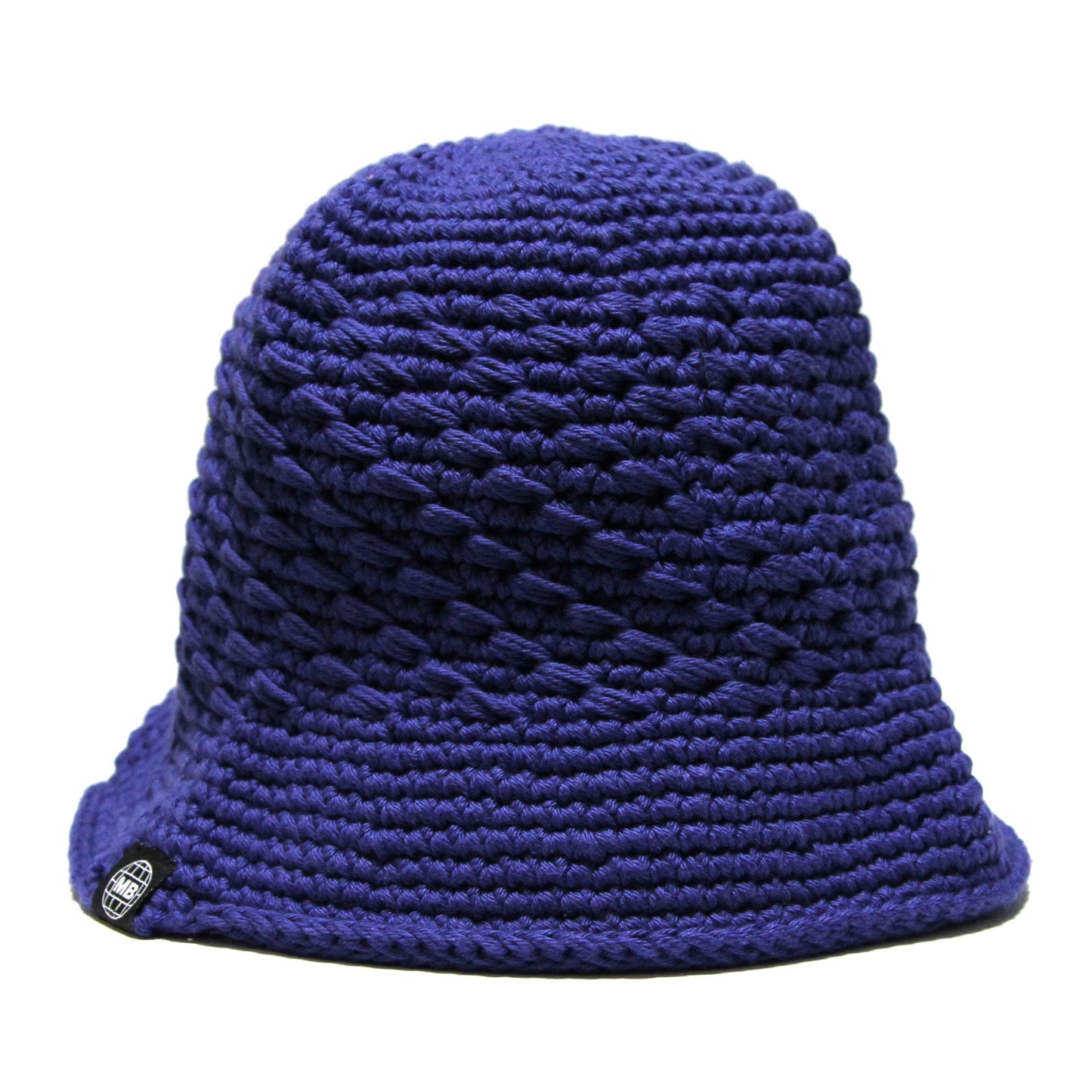 MOTOBUNKA - KNIT CHROCET HAT BLUE