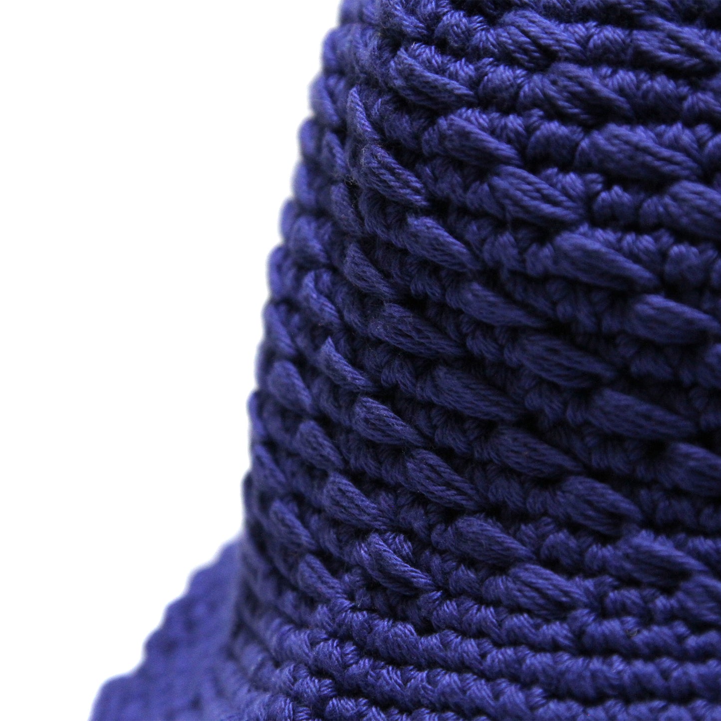 MOTOBUNKA - KNIT CHROCET HAT BLUE