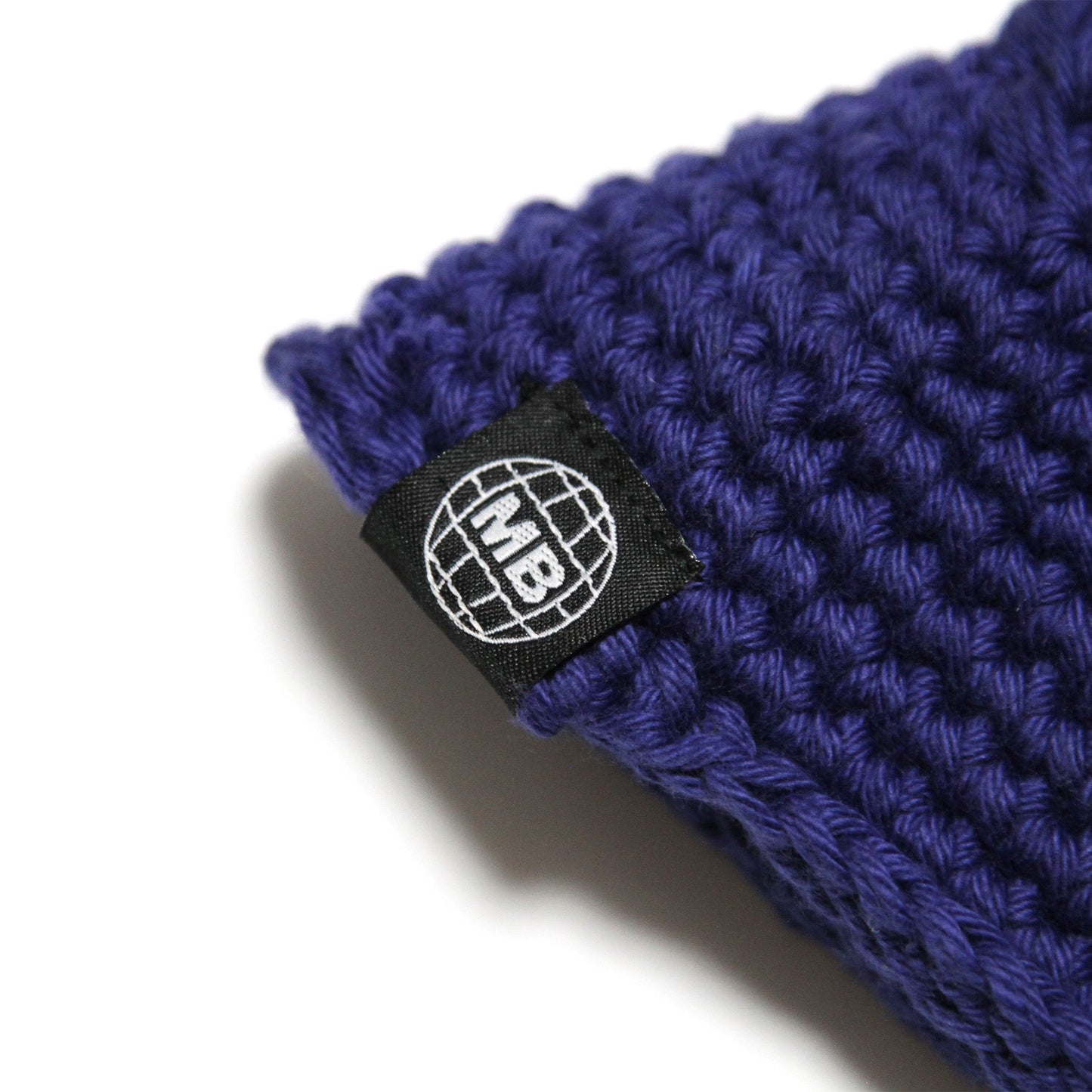 MOTOBUNKA - KNIT CHROCET HAT BLUE