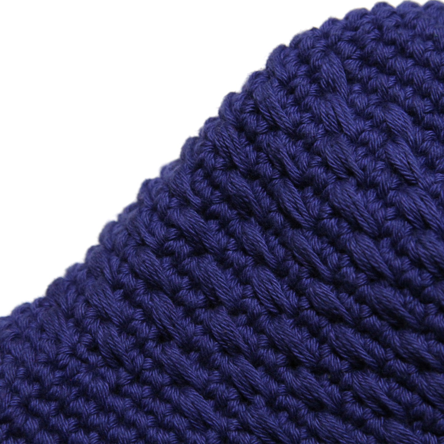 MOTOBUNKA - KNIT CHROCET HAT BLUE