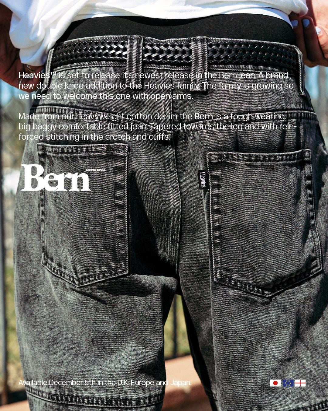 HEAVIES - BERN JEANS WASHED GRAY